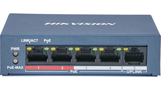Hikvision DS-3E0105P-E-M 4-Port PoE Switch