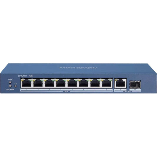 Hikvision DS-3E0510P-E-M 8 Port Gigabit Unmanaged POE Switch