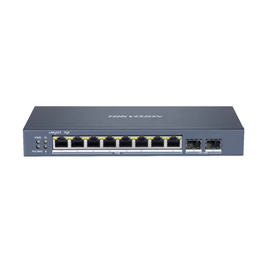 Hikvision DS-3E1510P-E 8 Port Gigabit Web POE Switch